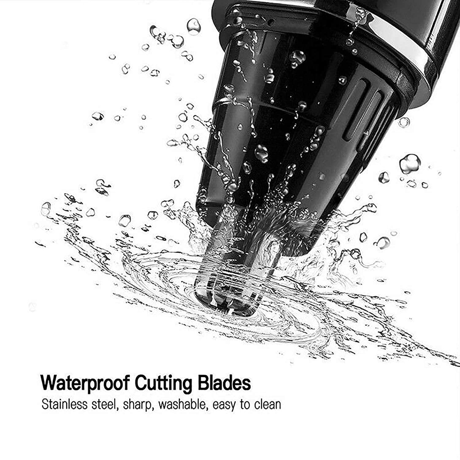 USB Rechargeable Ear & Nose Hair Trimmer for Men & Women - Professional Waterproof Grooming Kit with Dual Edge Blades for Easy Cleaning - Perfect for Travel, Home & Personal Care Routines