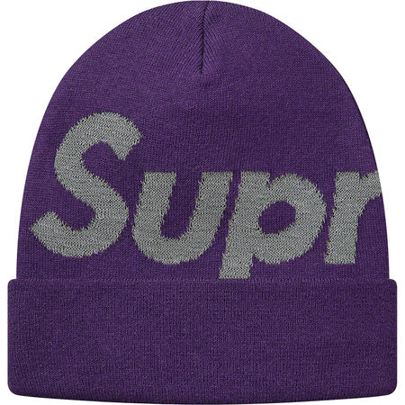 Supreme Big Logo Beanie Winter Hat - Warm Knit Skull Cap for Men & Women - Streetwear Fashion Accessory for Cold Weather - Perfect for Urban Outfits and Winter Sports