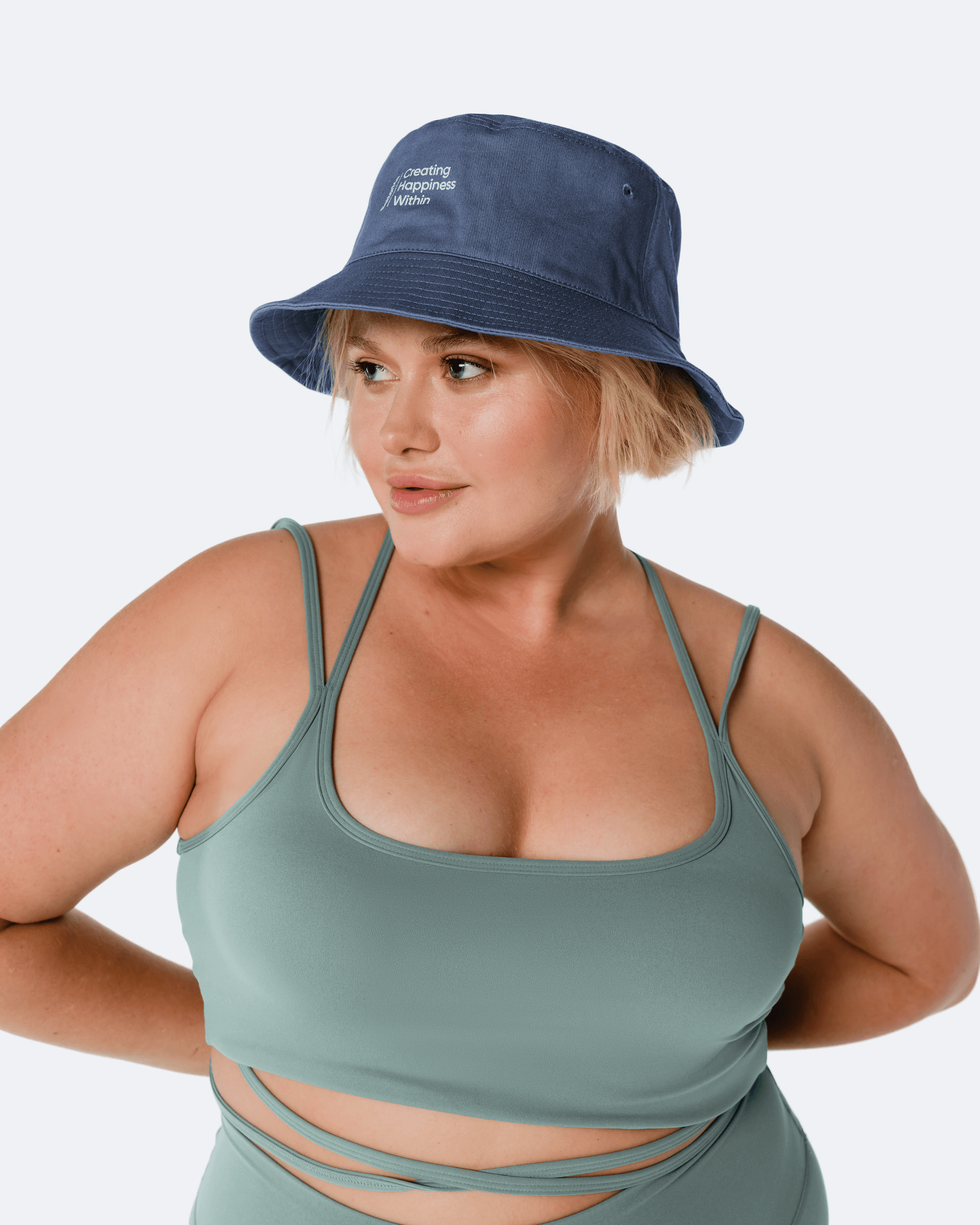 Stylish Iris Blue Casual Bucket Hat for Women & Men - Sun Protection Summer Beach Hat for Outdoor Activities, Travel & Fashion