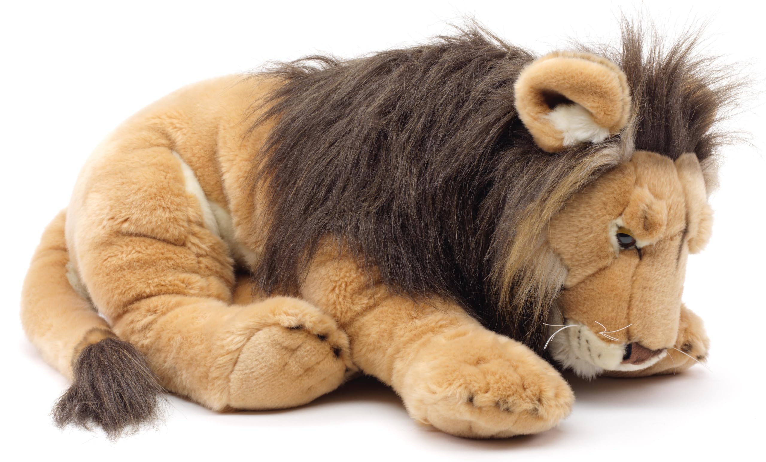 Wild Lion Plush Toy - 70cm Long Stuffed Animal, Soft & Cuddly Safari Plushie for Kids | Perfect for Nursery Decor, Birthday Gifts & Comfort Companions