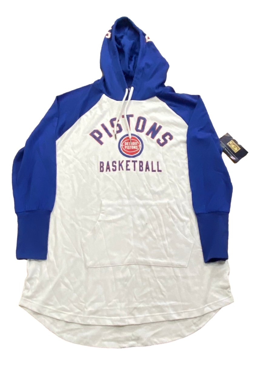 Detroit Pistons Women's Hoodie Sweatshirt | NBA Basketball Fan Apparel | Cozy Fleece Pullover for Game Day & Casual Wear