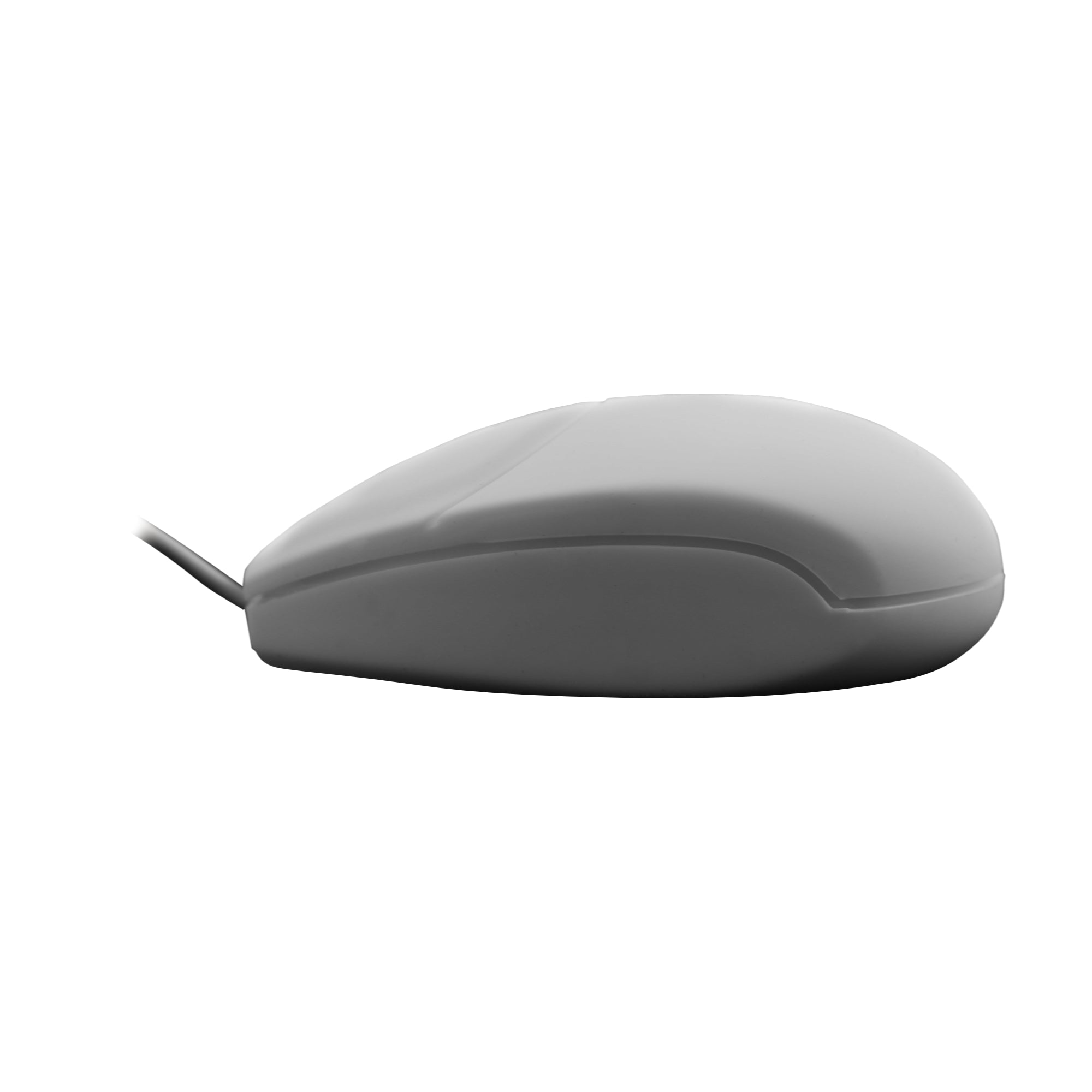Waterproof Wired Mouse with Scroll Wheel - AK PMT1 White | Ergonomic Computer Mouse for Office, Gaming & Home Use