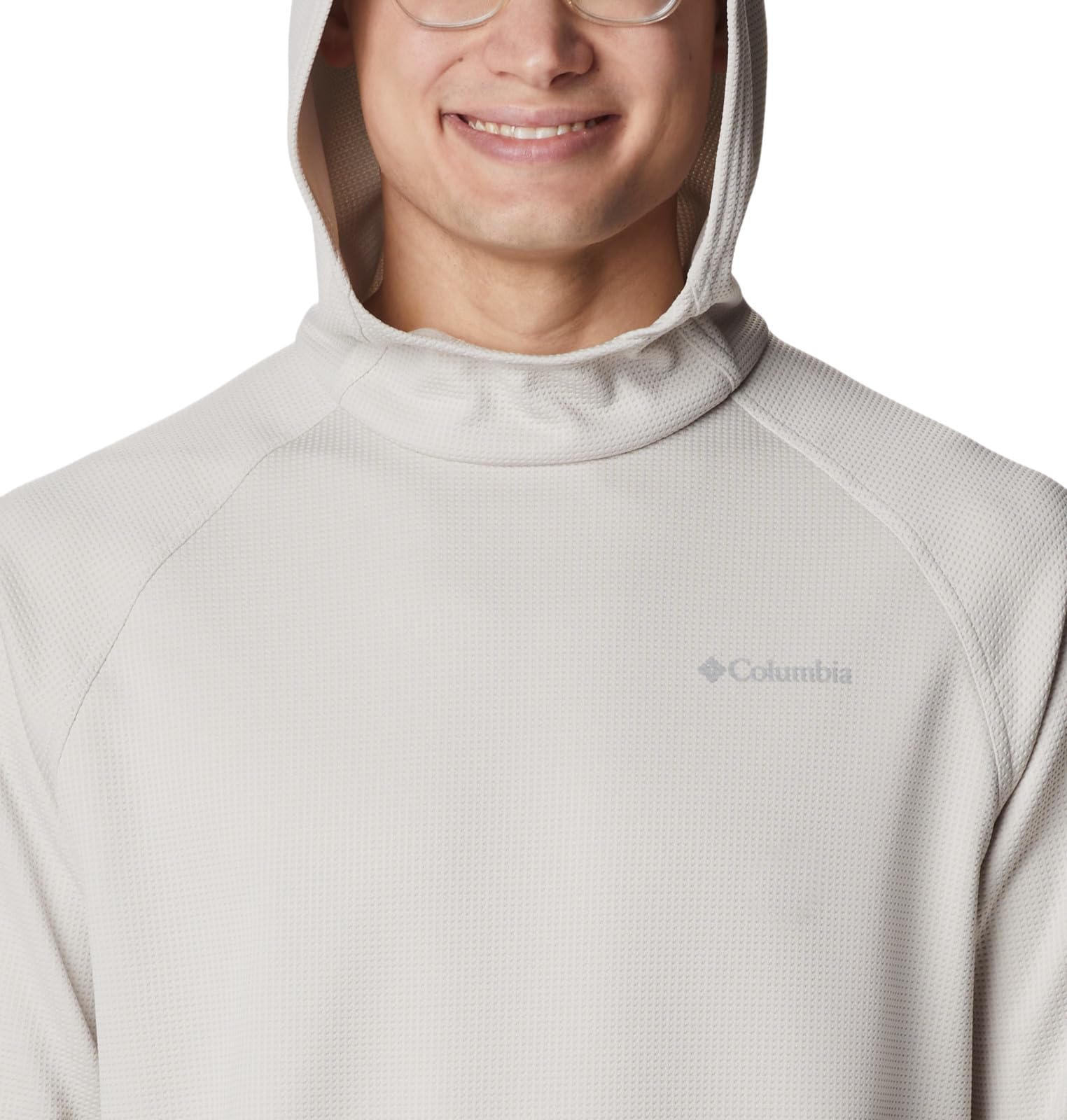 Columbia Men's Black Mesa Waffle Knit Hoodie - Warm Fleece-Lined Pullover for Hiking & Outdoor Activities | Casual Winter Wear for Men