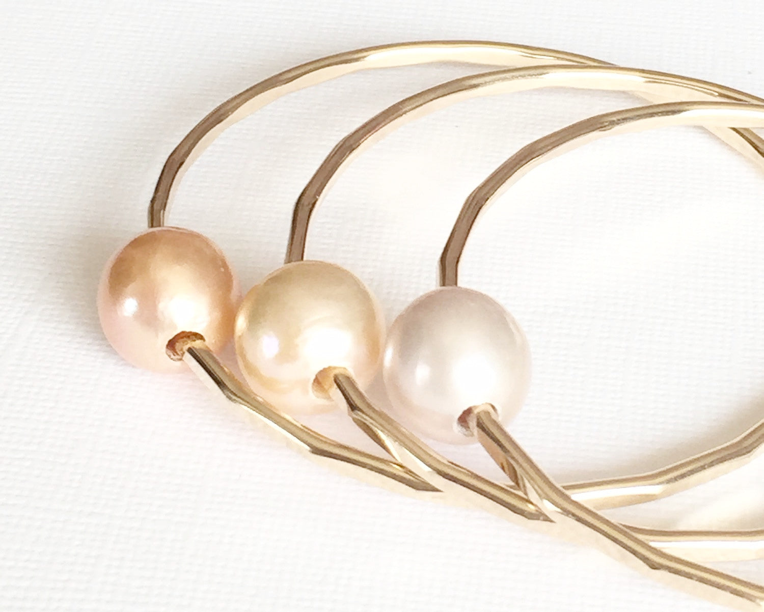 Malia Bangles Set with Edison Pearls (B177) - Elegant Pearl Bracelet for Women, Perfect for Weddings, Parties & Special Occasions