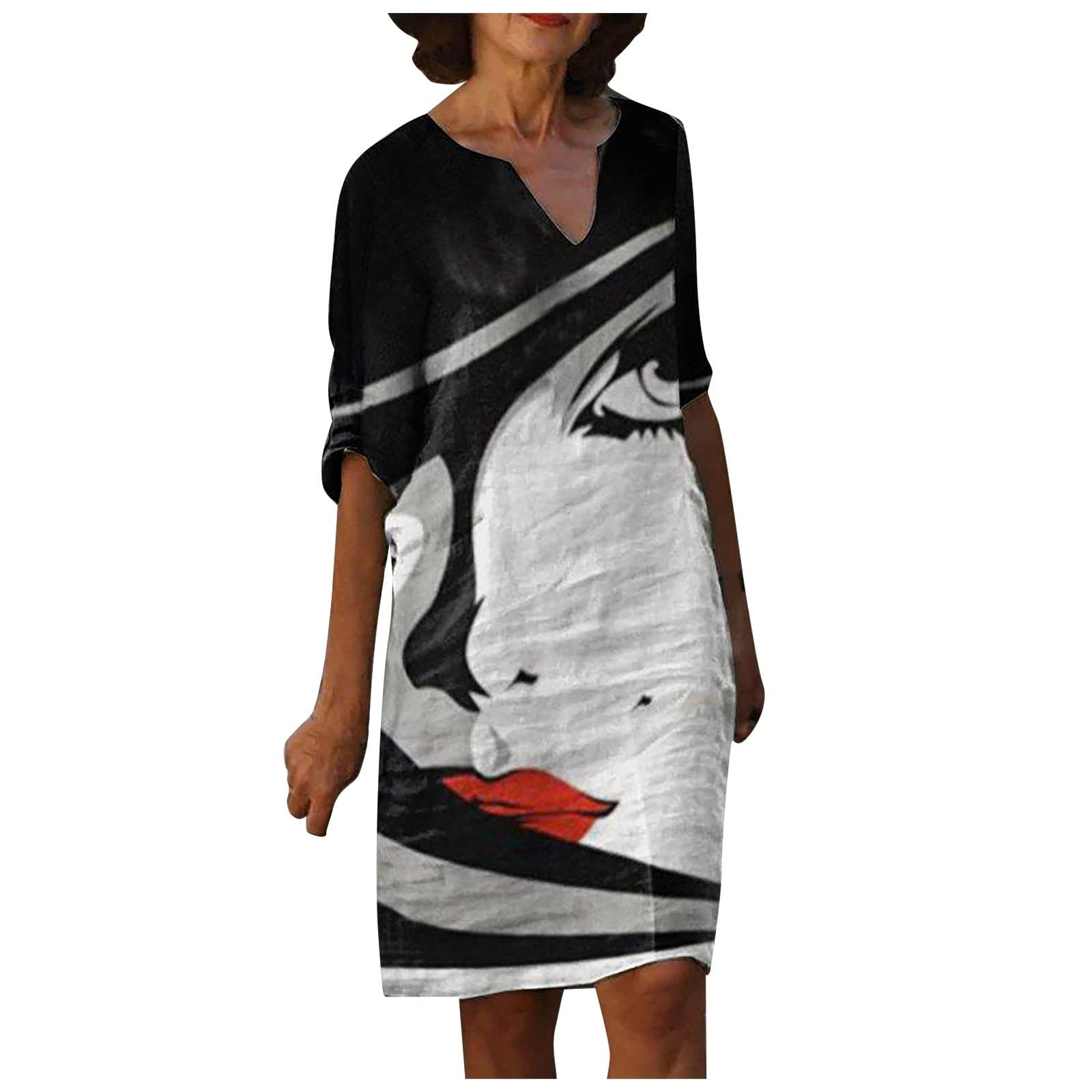Mexican Summer Dress for Girls - Floral Print Scoop Neck High-Waist Loose Sundress | Perfect for Weddings, Parties & Beach Vacations