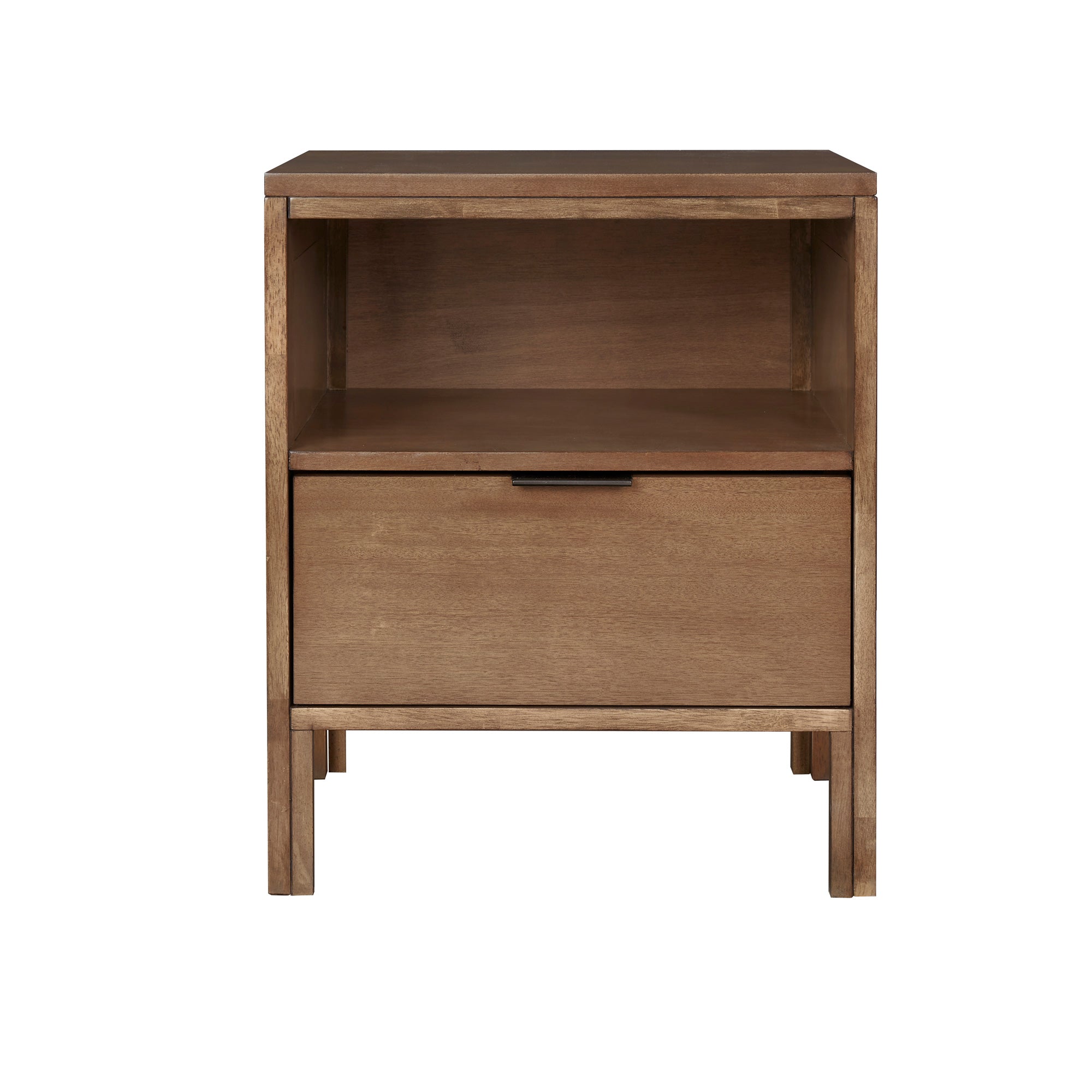 Modern Wooden Nightstand with Drawer - Stylish Bedside Table for Bedroom, Living Room, or Guest Room - Perfect for Storing Books, Lamps, and Bedroom Essentials
