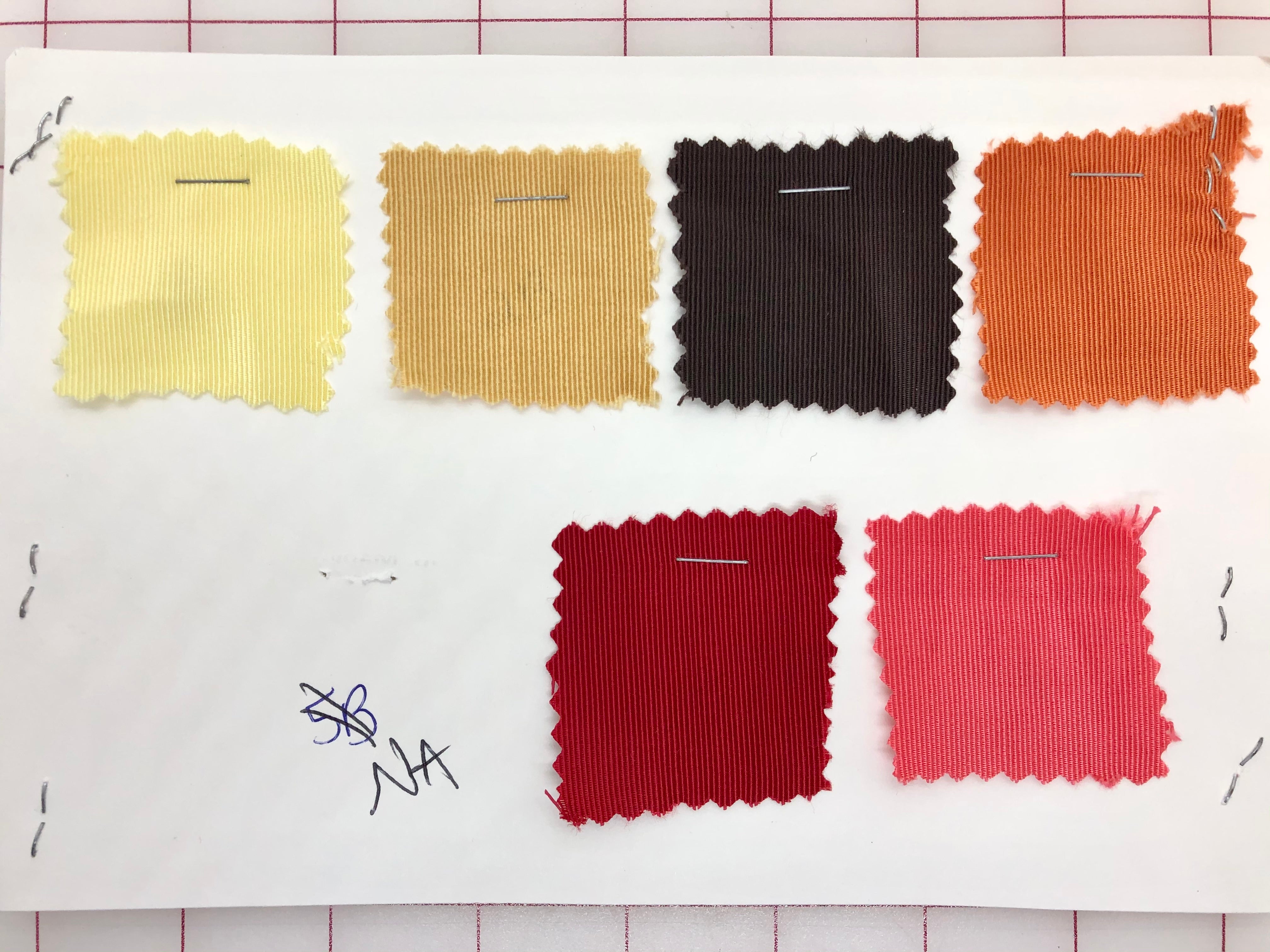 Premium Bengaline Fabric Sample Cards - Set of 7 High-Quality Textile Swatches for Fashion Design, Upholstery & DIY Projects
