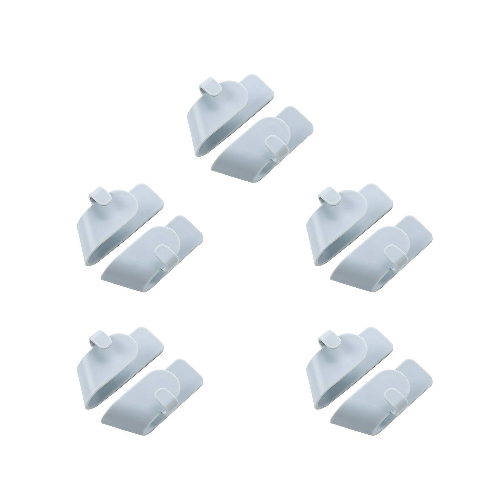 Self-Adhesive Wall Mounted Hook Rack - Punch-Free Storage Organizer for Cutting Boards, Lids & Kitchen Tools (Gray) - Perfect for Small Kitchen, Pantry & Bathroom Organization