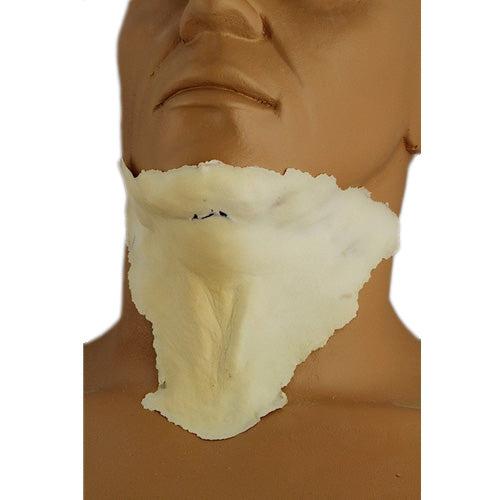 Double Chin Prosthetic - Realistic Latex Foam Chin Strap for Cosplay, Halloween & Theater Makeup - Perfect for Costumes & Special Effects