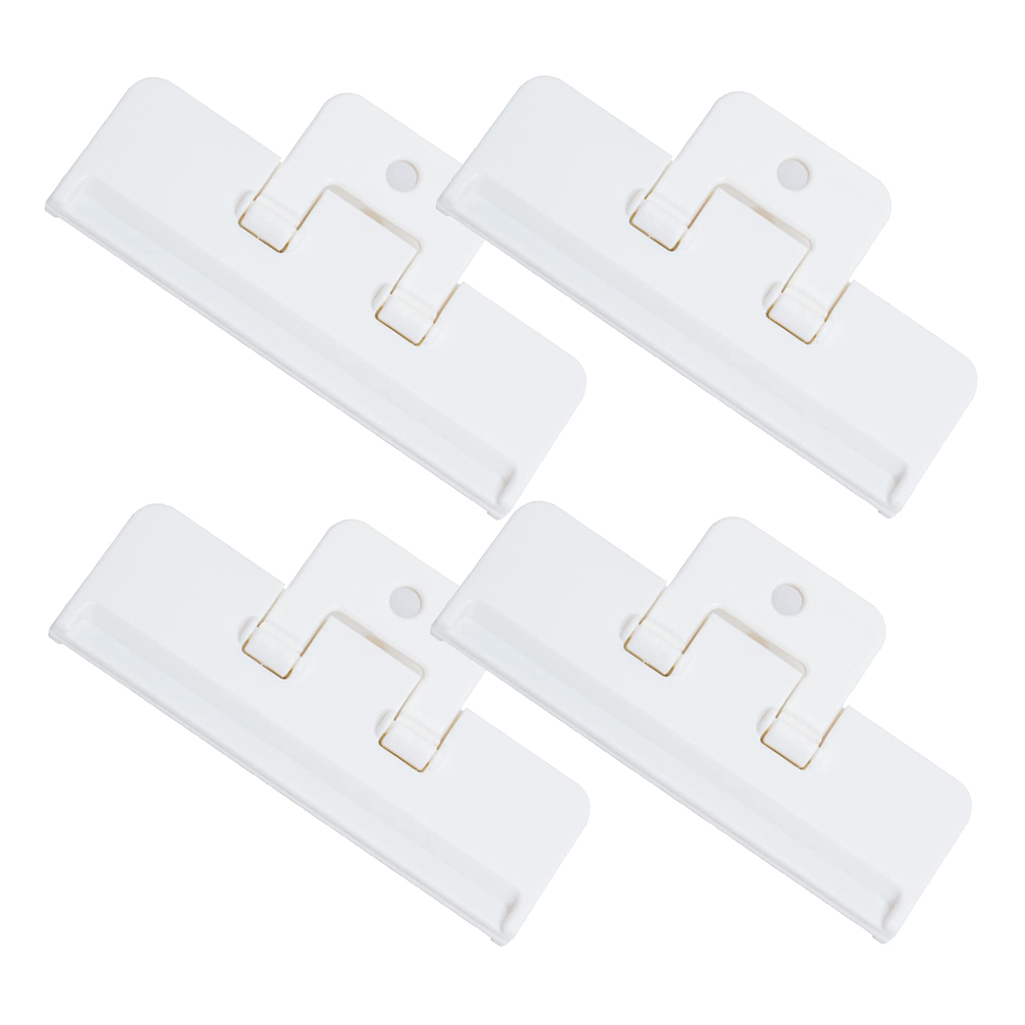 4-Pack Airtight Food Bag Clips - Reusable Sealing Clamps for Snacks, Powder & Dry Goods - Multifunctional Kitchen Storage Solution for Chips, Cereal, Coffee & More (Large Size)