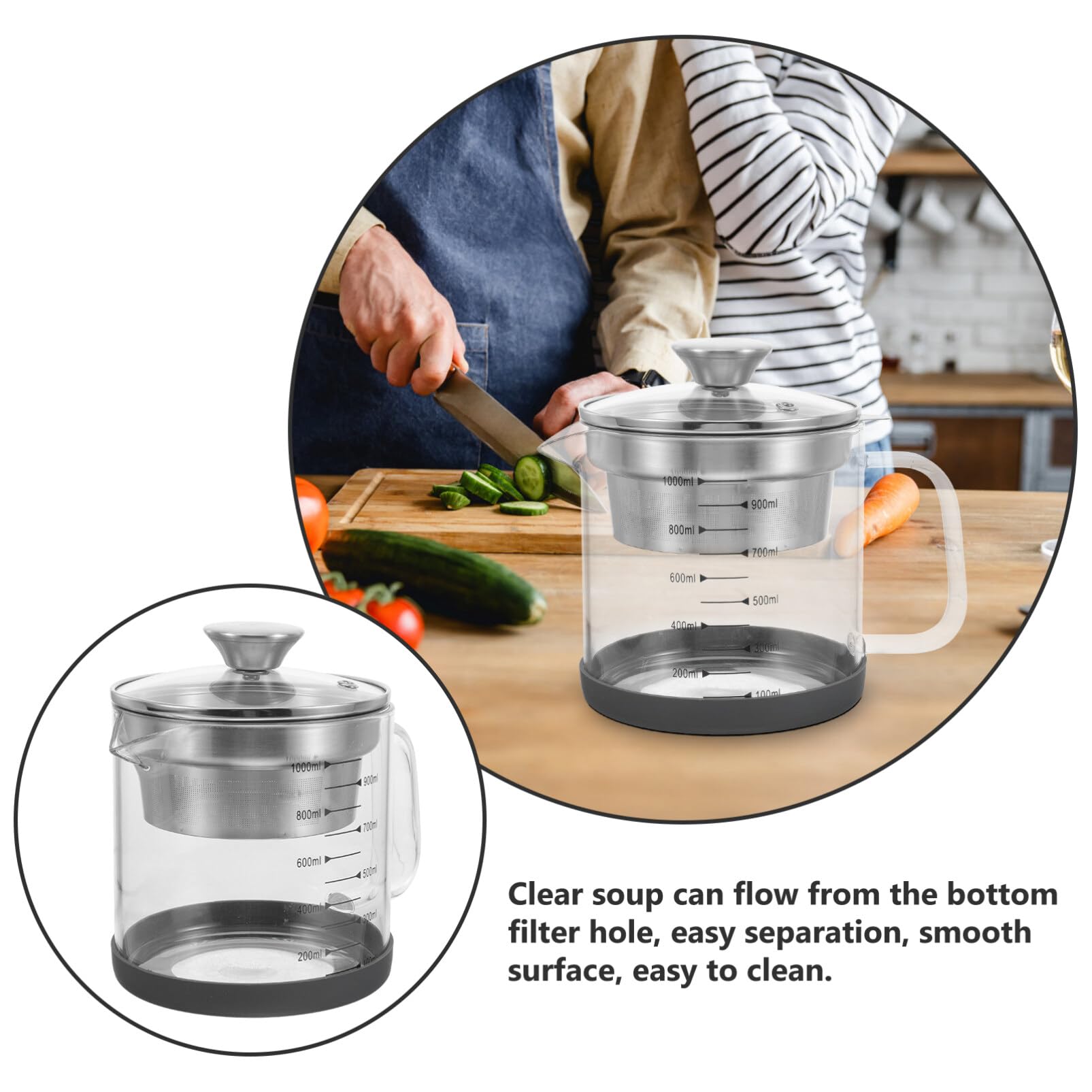 Premium Stainless Steel Multi-Use Food Strainer - Nut Milk Bag, Yogurt Maker & Soy Milk Filter with Measurement Scale - Perfect for Homemade Almond Milk, Cold Brew Tea, and Greek Yogurt Preparation