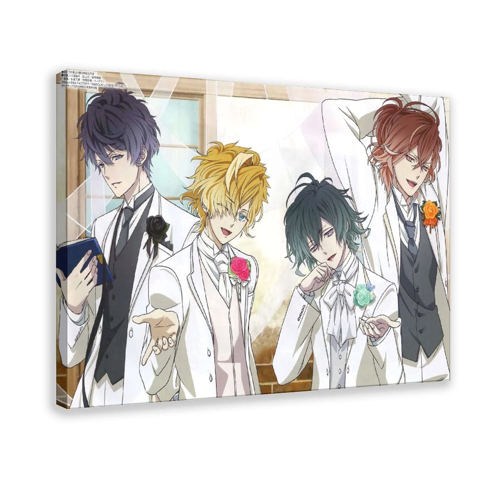 Anime Diabolik Lovers Canvas Wall Art Print - 24x36 Inch (60x90cm) Gothic Anime Poster for Living Room, Bedroom, Game Room & Office Decor - Perfect for Anime Fans & Gothic Home Decor