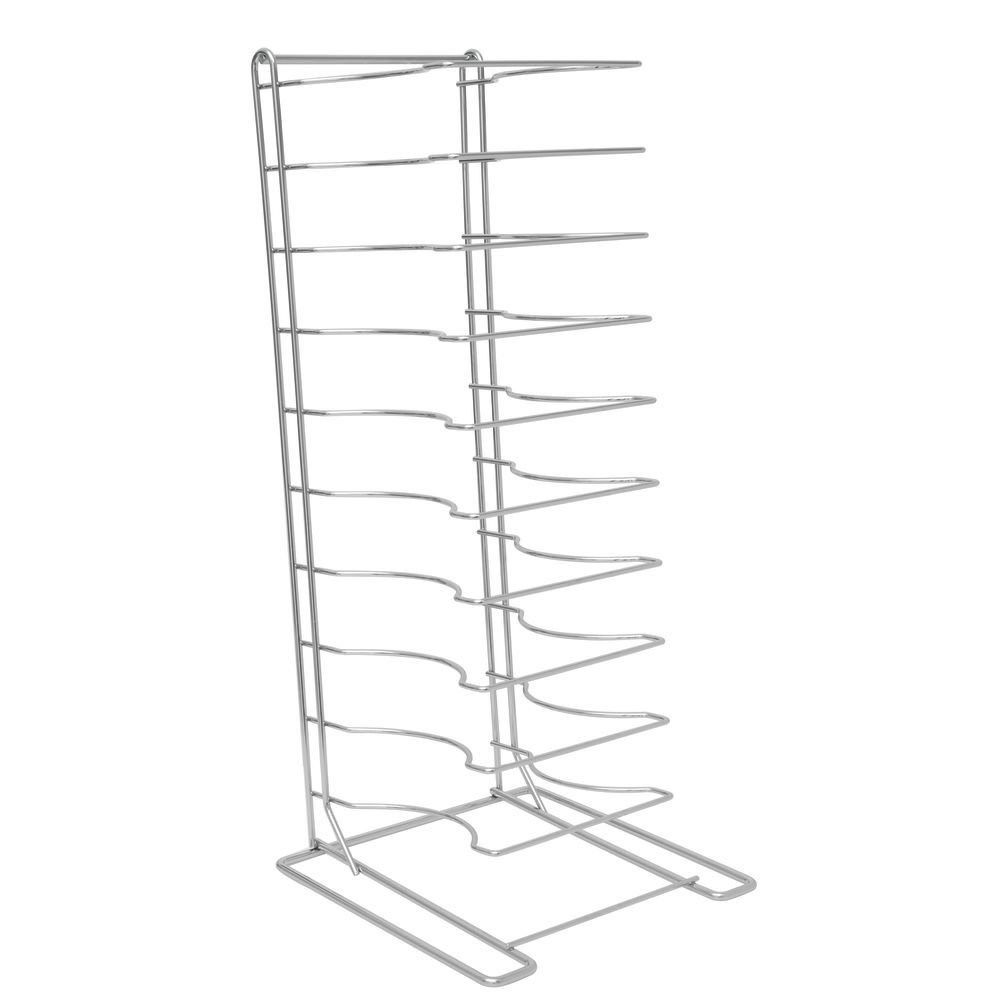 15-Shelf Chrome Plated Steel Pizza Pan Rack - Holds 1 1/4