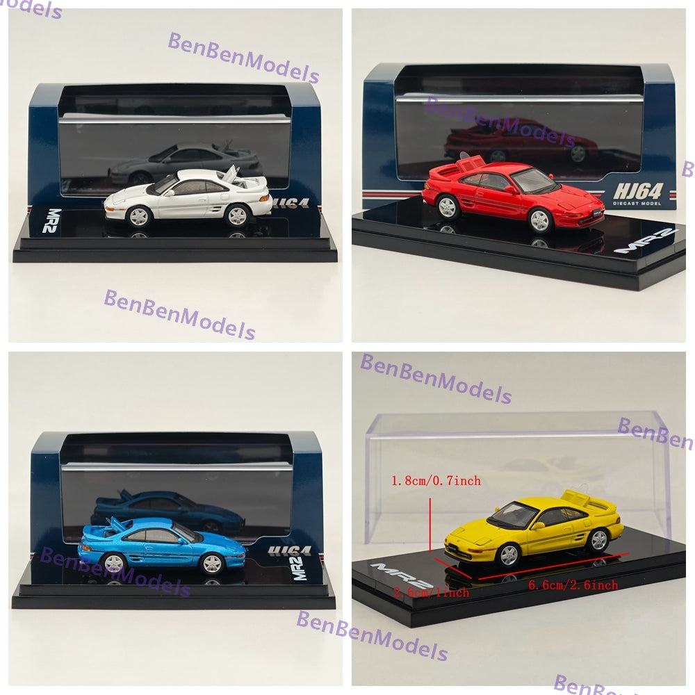 1/64 Scale Toyota MR2 (SW20) GT-S 1991 Diecast Model Car - Limited Edition Collectible for Car Enthusiasts & Hobbyists - Perfect for Display, Gifts, and Model Car Collections
