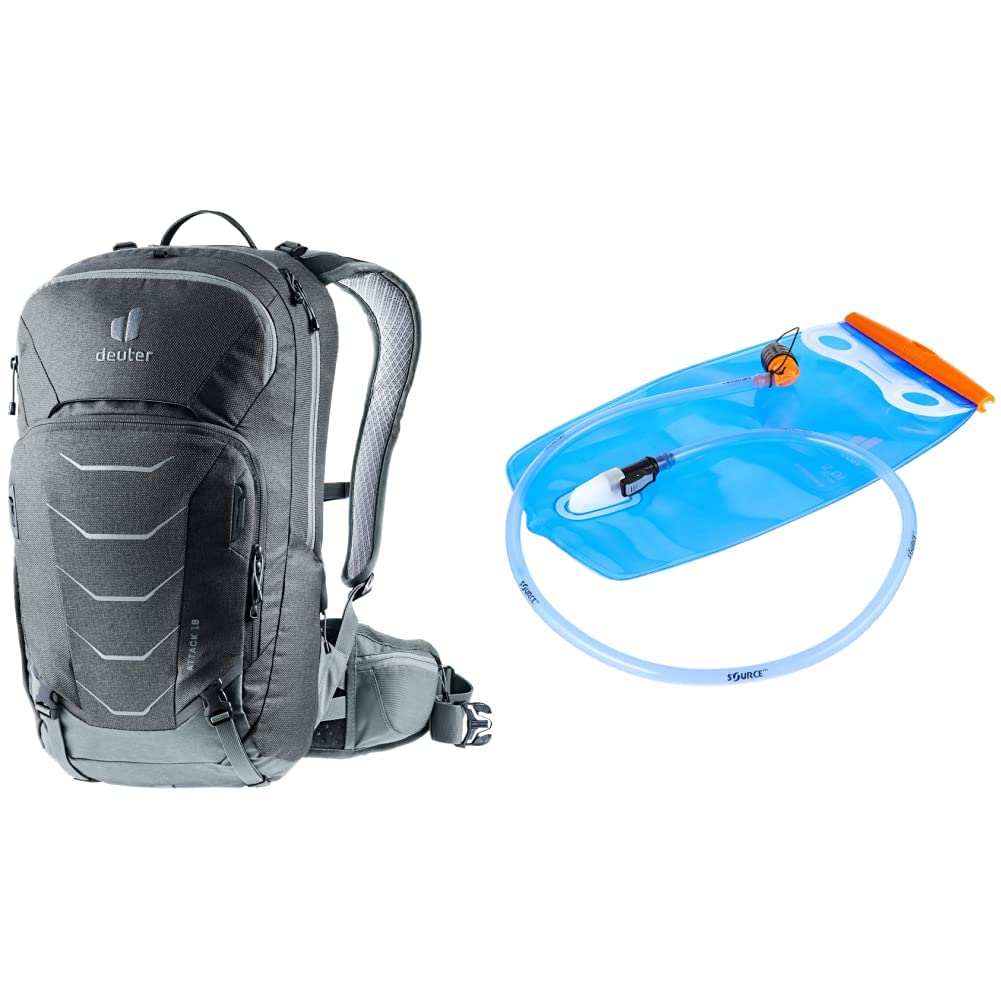 Deuter Attack 16 Bike Backpack with Protector & Streamer 2.0 Hydration System - Perfect for Cycling, Hiking & Outdoor Adventures