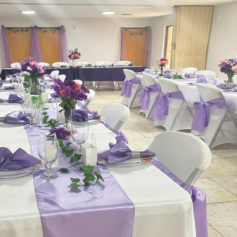 50 Pack White Folding Chair Covers - Stretchable Spandex Banquet & Wedding Chair Slipcovers - Perfect for Events, Parties, and Home Decor