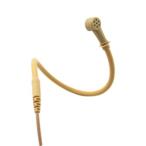 JK MIC-J 069 Earhook Headset with Unidirectional Microphone - 3.5mm TRS Connector for Call Centers, Customer Service & Office Communications