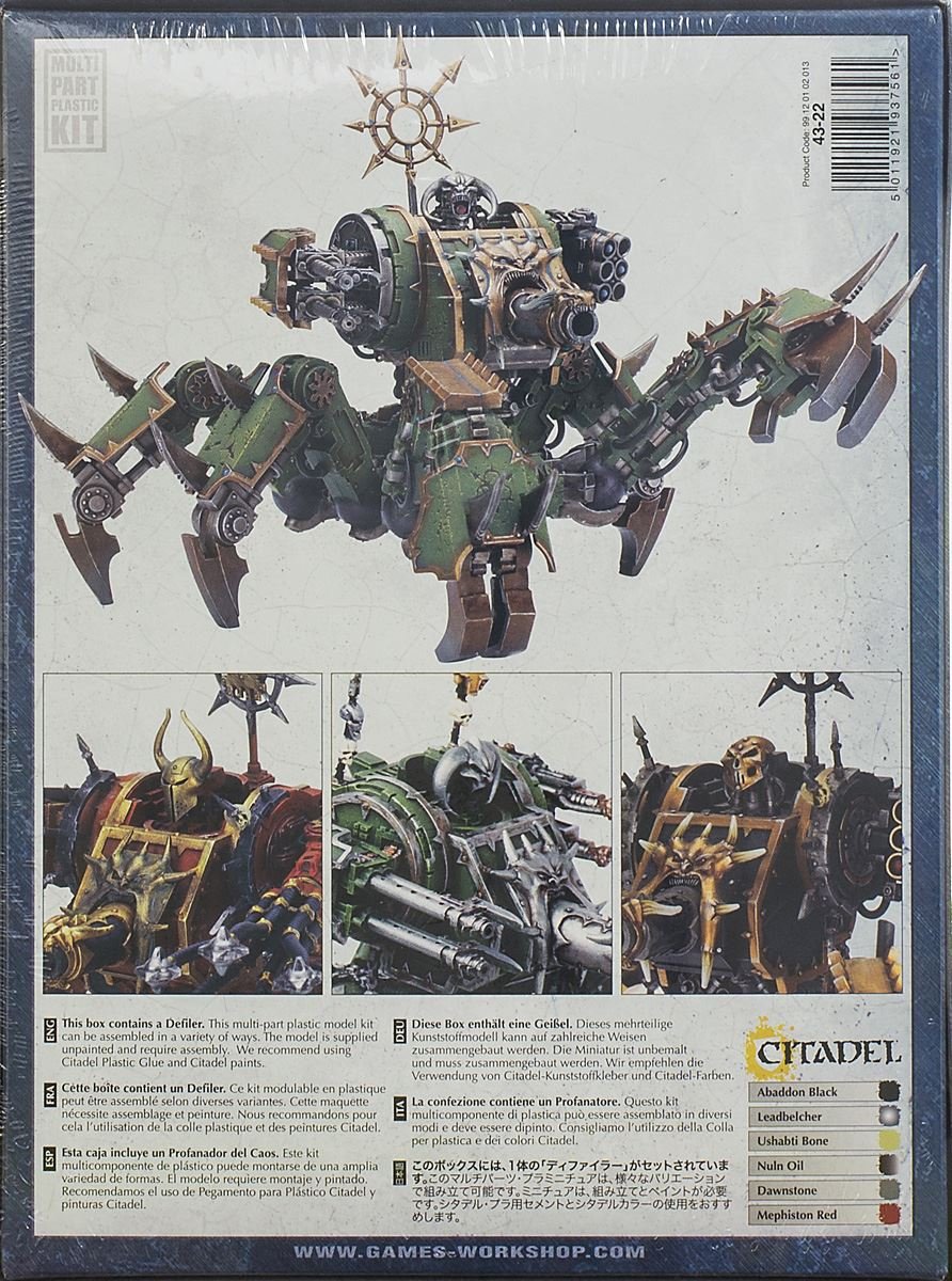 Games Workshop Warhammer 40K Chaos Space Marine Defiler - Miniature Model for Tabletop Wargaming & Collectible Display