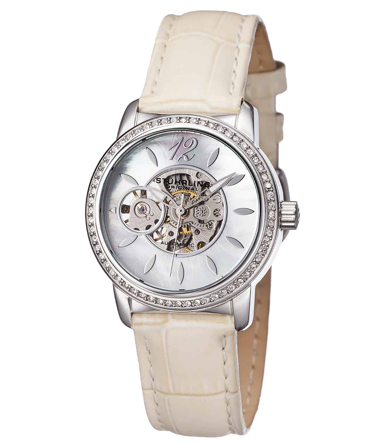 Delphi 856 Automatic 34mm Skeleton Watch - Luxury Mechanical Timepiece for Men - Perfect for Business, Formal Events & Everyday Wear