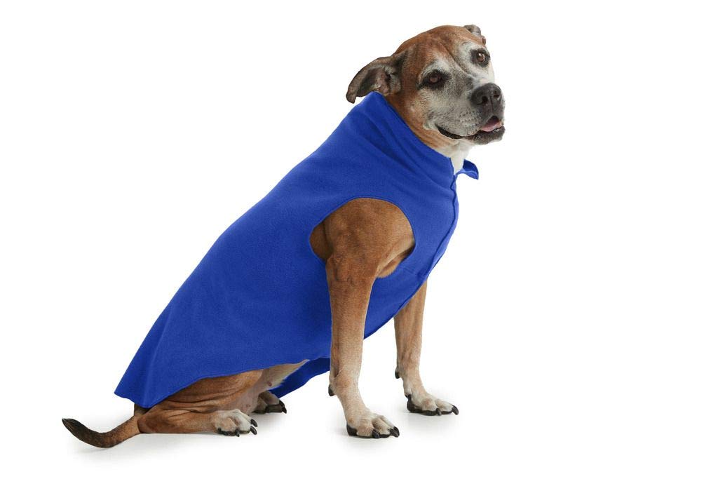 ESPAWDA Soft & Snuggly Stretch Fleece Dog Sweater - Warm Pullover Vest for Small, Medium & Large Dogs (X-Large, Royal Blue) | Cozy Winter Outfit for Walks & Indoor Comfort
