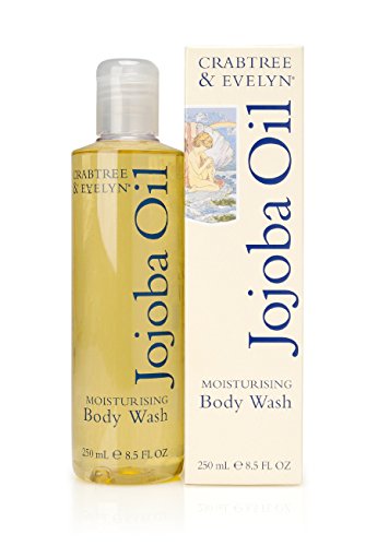 Crabtree & Evelyn Jojoba Oil Moisturizing Body Wash - 8.5 Fl Oz | Hydrating & Nourishing Shower Gel for Dry Skin - Perfect for Daily Use & Spa-Like Bath Experience
