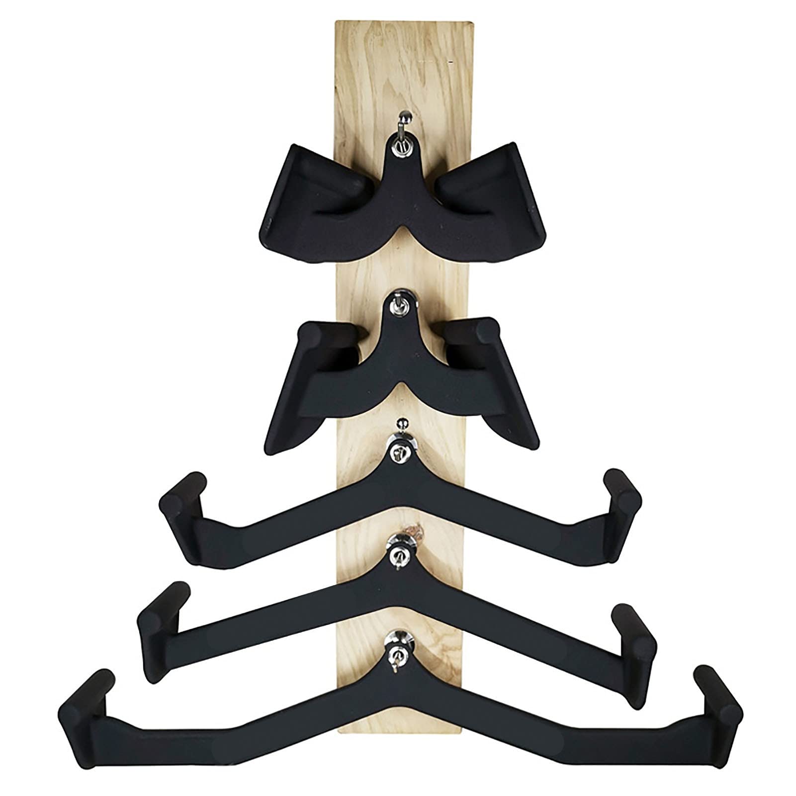 Wall Mounted LAT Pulldown Bar Holder - Horizontal Cable Machine Attachment Storage Rack for Gym Equipment Organization | Perfect for Home & Commercial Fitness Centers