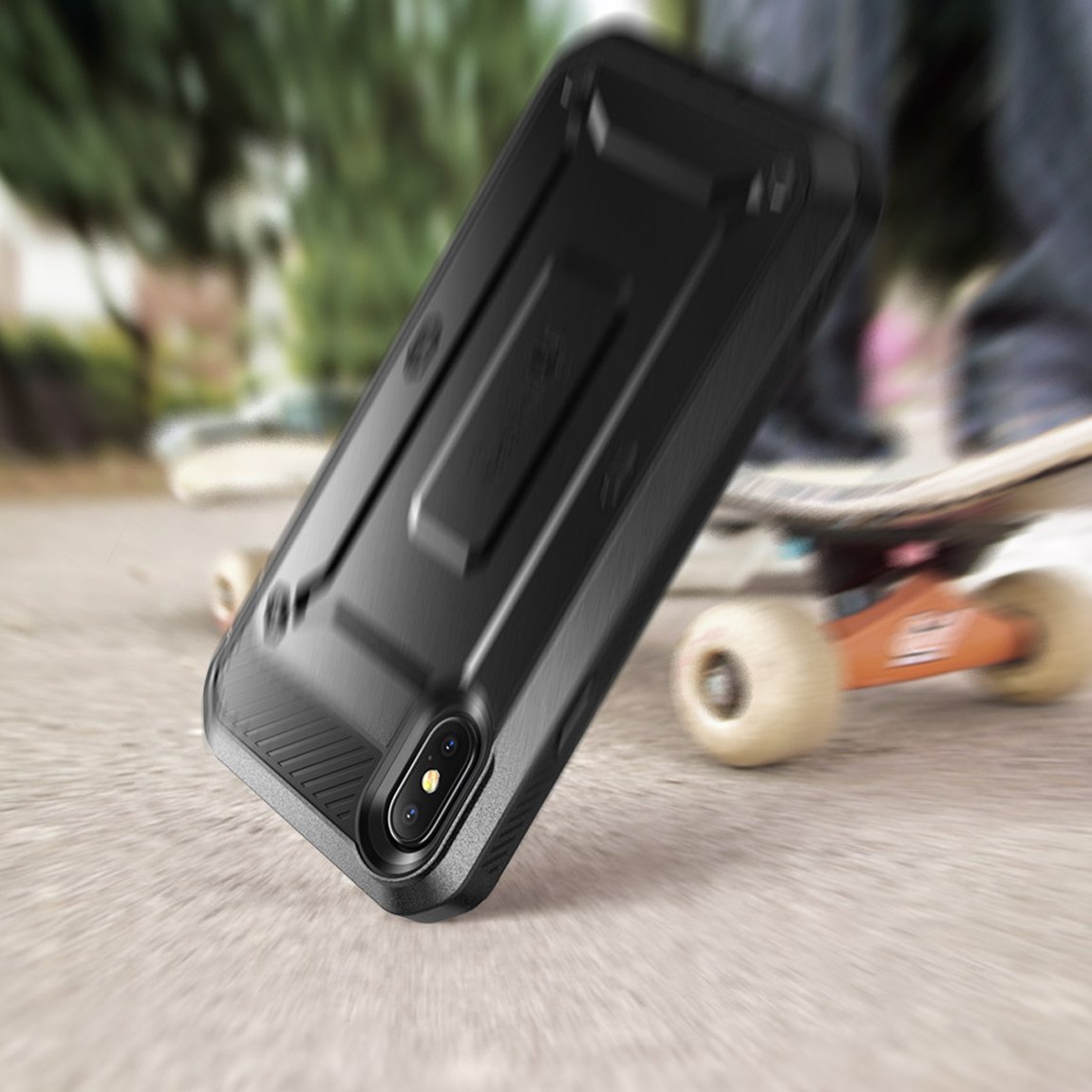 iPhone X / XS Unicorn Beetle Pro Rugged Holster Case - Heavy Duty Protection with Kickstand & Belt Clip - Perfect for Outdoor, Work & Extreme Sports