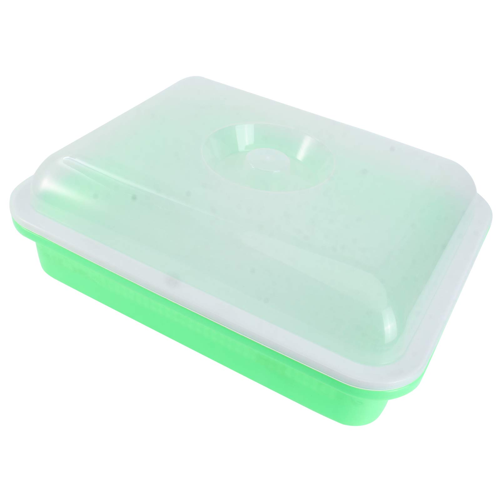 1Pc Insulated Vegetable Growing Tray - Seed Starter Container for Sprouts, Herbs & Microgreens | Water Planting Tray for Hydroponics, Kitchen Gardening & Indoor Plant Cultivation