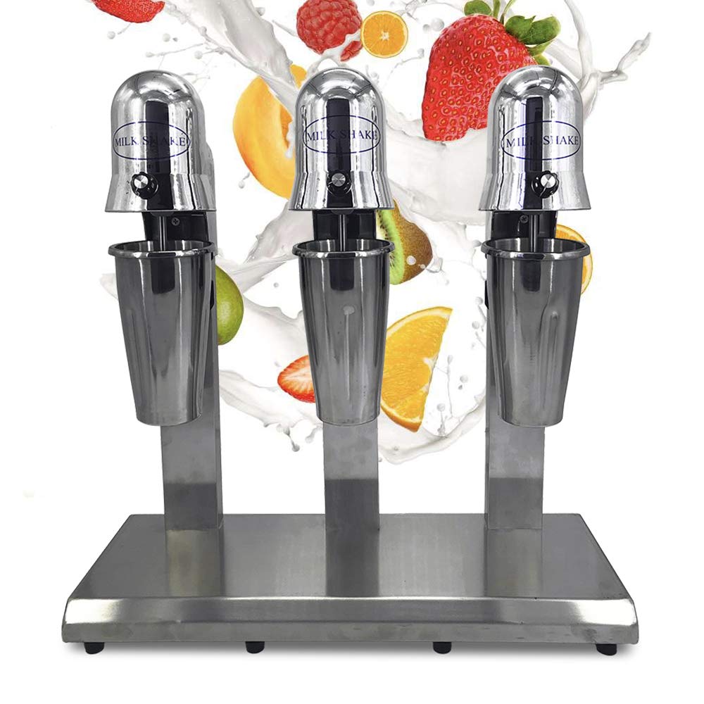 Electric Milk Shaker Maker Machine - 800ML Stainless Steel High-Speed Drink Mixer Blender for Smoothies, Protein Shakes & Cocktails - Perfect for Home, Gym & Coffee Shops
