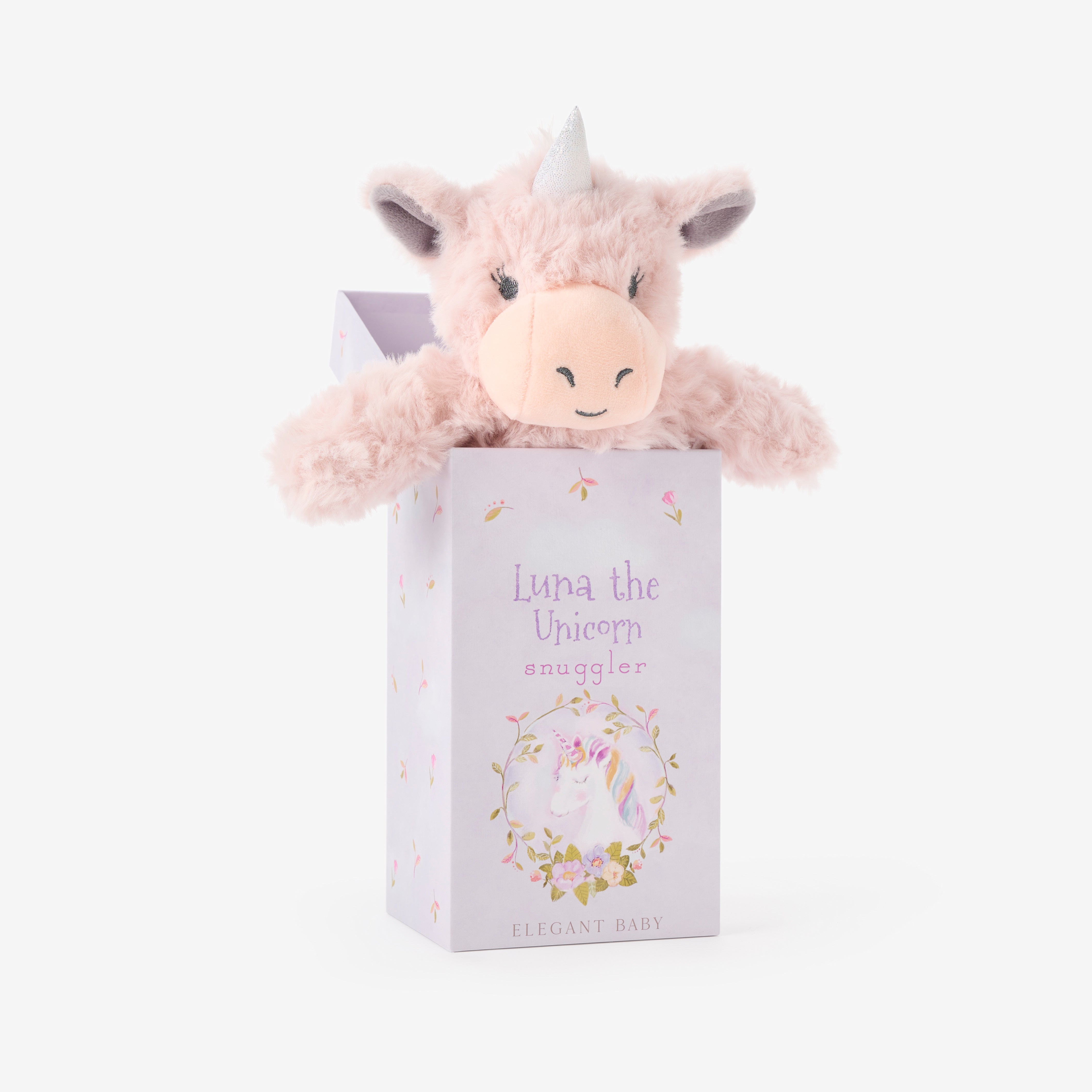 Luna Unicorn Plush Snuggler Security Blanket with Gift Box - Soft Cuddly Comfort for Kids, Babies & Toddlers - Perfect for Bedtime, Naptime & Travel