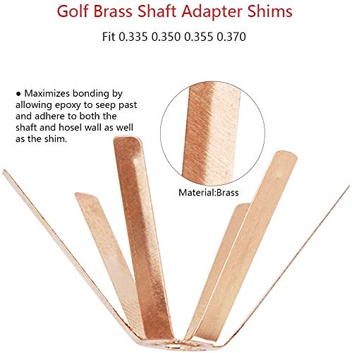 Golf Brass Adapter Spacer Shims - Universal Iron Shaft Fitting Kit for Golf Clubs | Perfect for Club Repair, Customization & Performance Enhancement