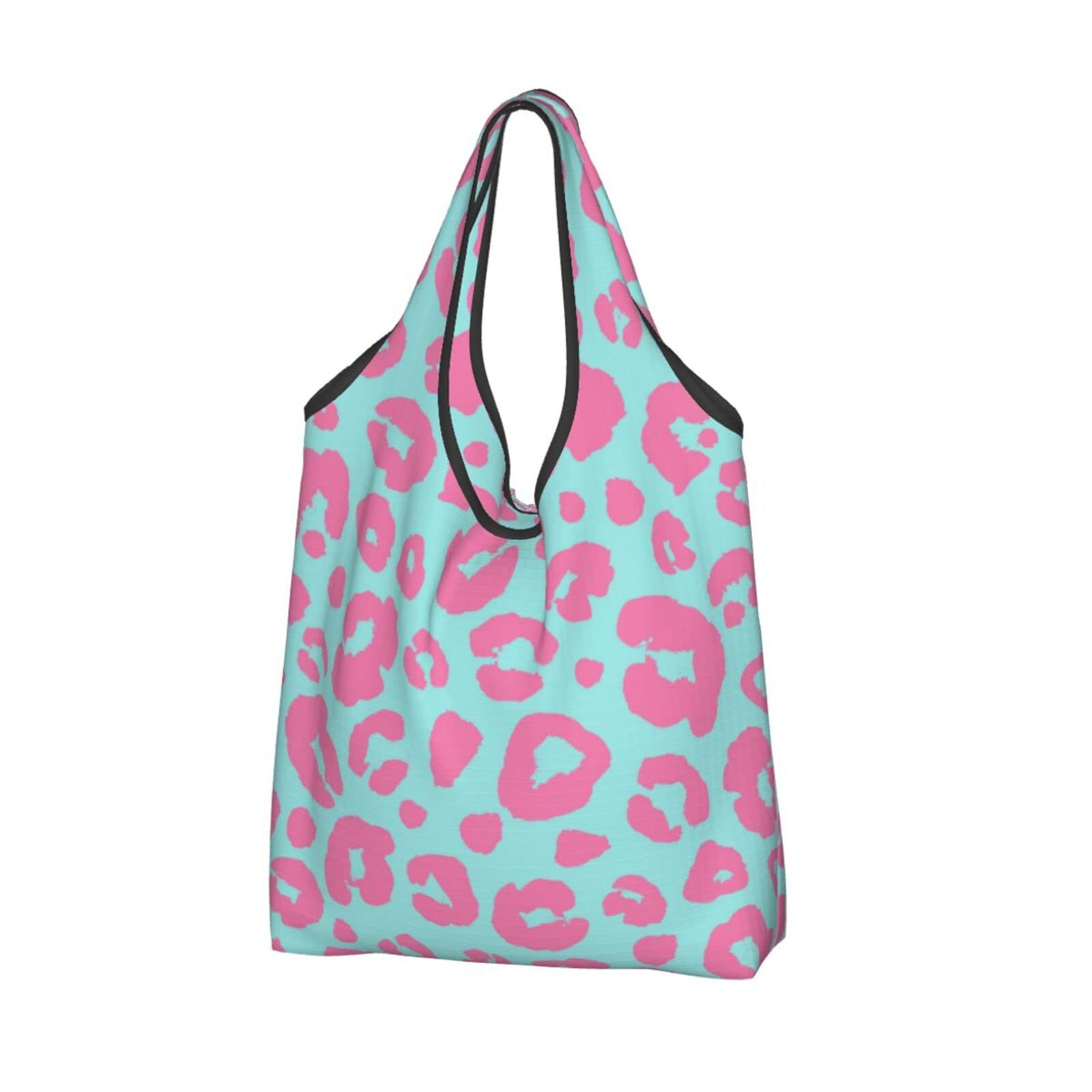 Eco-Friendly Camouflage Leopard Print Reusable Shopping Bags - Waterproof Foldable Grocery Tote for Women & Men - Perfect for Grocery Shopping, Beach Trips & Outdoor Adventures