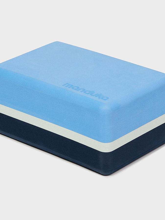 Manduka Recycled EVA Foam Yoga Block - Non-Slip Yoga Brick for Support & Alignment - Ideal for Yoga, Pilates & Meditation at Home or Studio