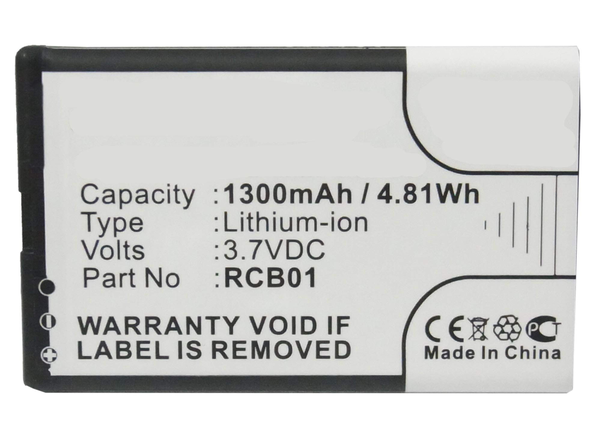 Synergy Digital Li-ion 3.7V 1300mAh High Capacity Replacement Battery for ALIGATOR C200 Cell Phone | Compatible with ALIGATOR 0 Battery | Perfect for Extended Use, Travel & Emergency Power Backup