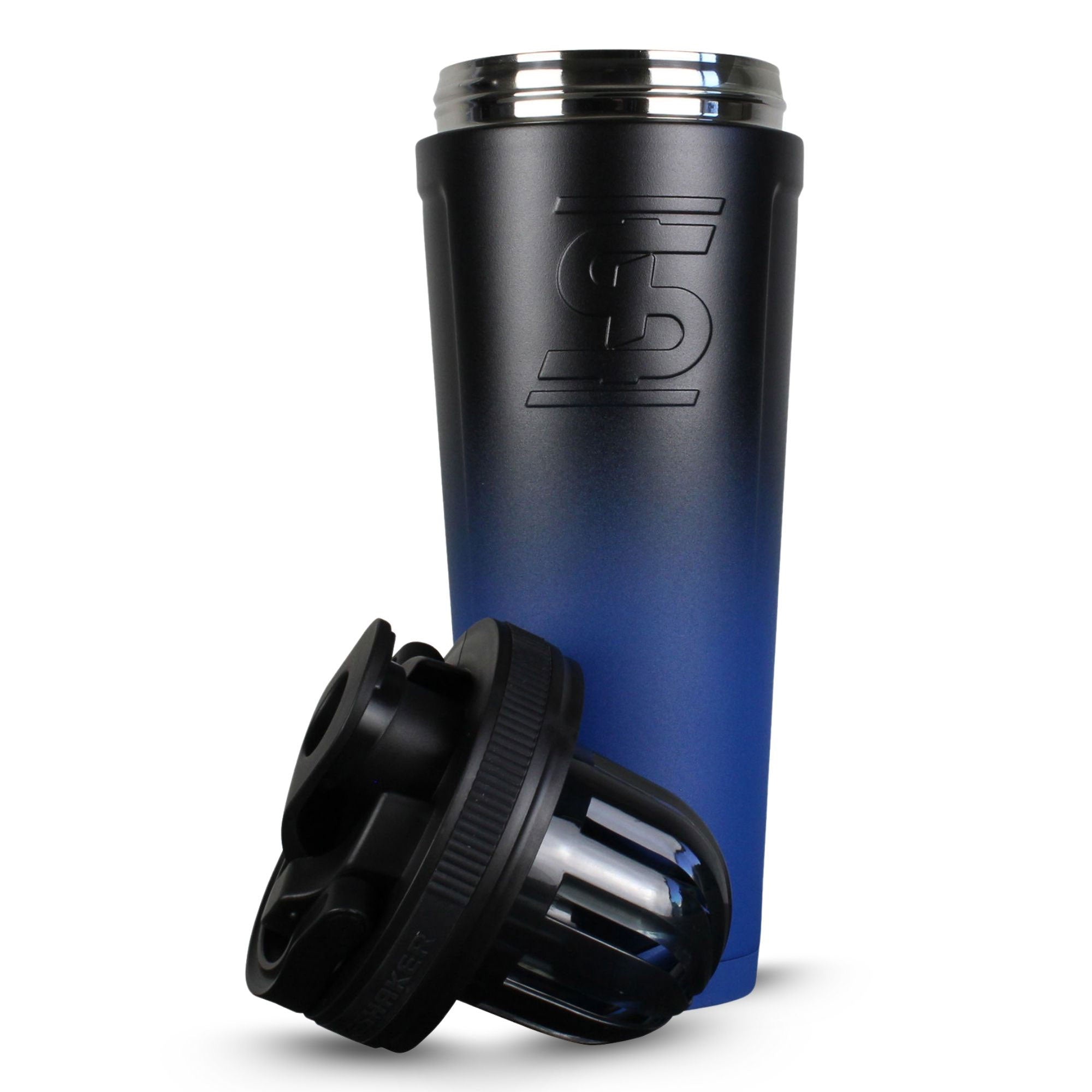 Premium Stainless Steel Ice Shaker Bottle - Leakproof Protein Shaker for Gym, Workouts & Travel - BPA-Free Fitness Water Bottle with Mixing Ball - Ideal for Protein Powder, Pre-Workout & Smoothies