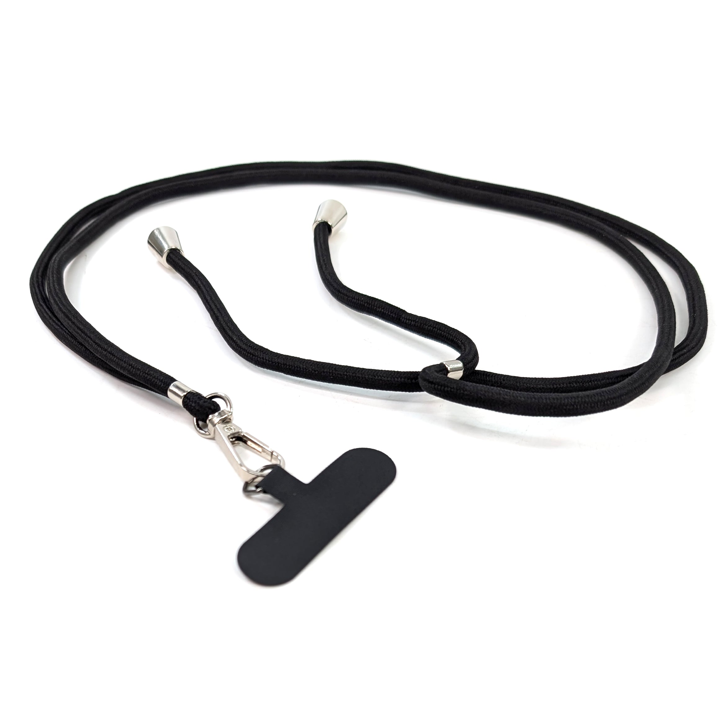 Adjustable Crossbody Phone Strap - Secure & Comfortable Phone Holder for iPhone & Android - Perfect for Travel, Shopping & Outdoor Activities (Black)