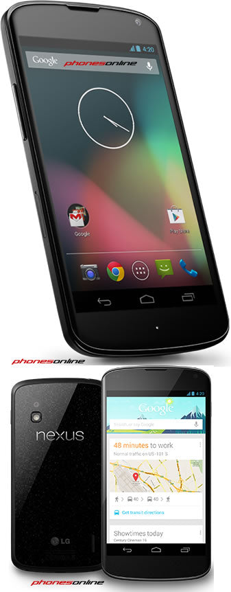 Unlocked Google Nexus 4 Smartphone - 4G LTE SIM Free Mobile Phone for AT&T T-Mobile | Perfect for Travel, Business & Everyday Use