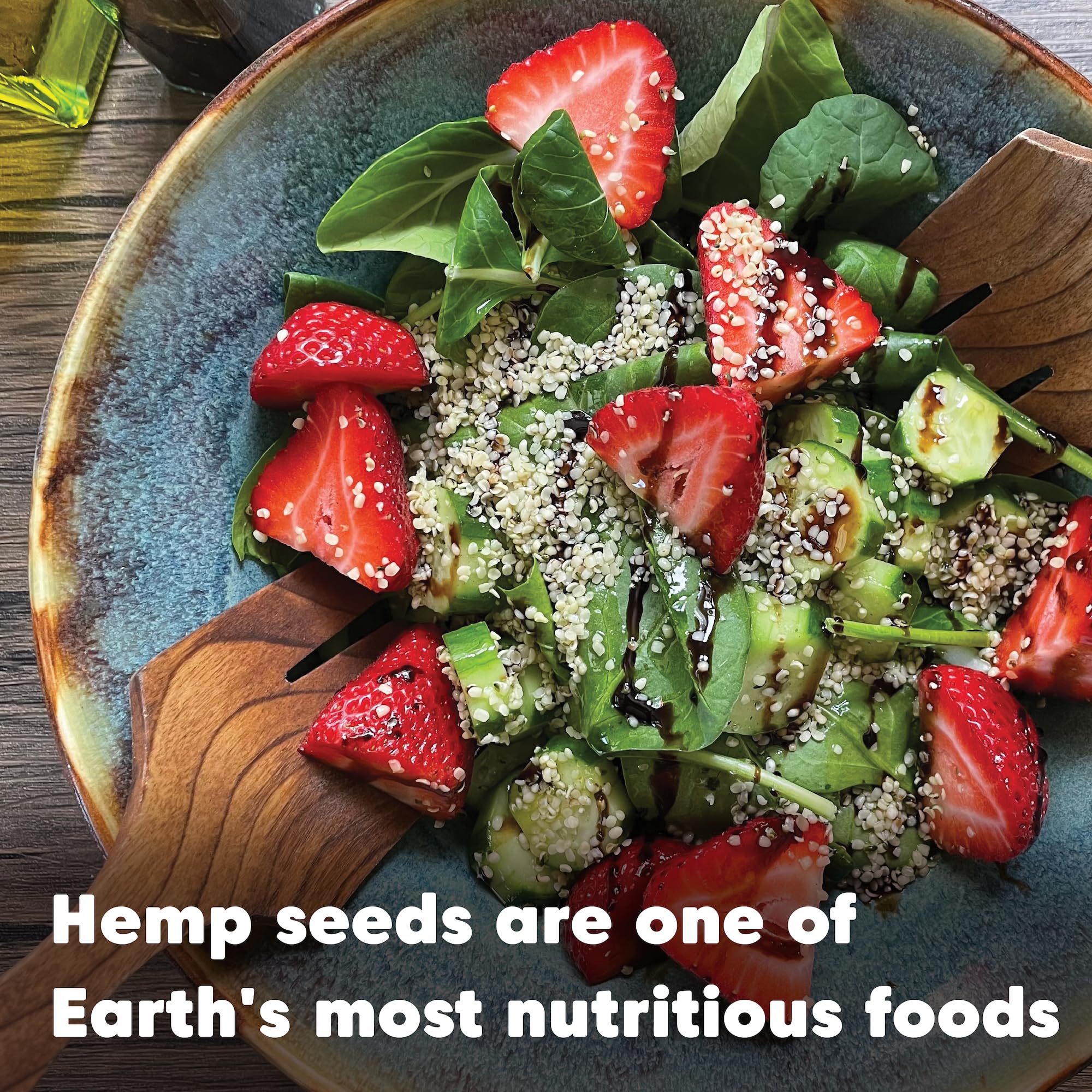 Organic Raw Hulled Hemp Hearts by Wilderness Poets - 32oz to 2lb Bulk Pack | Premium Superfood for Smoothies, Salads & Baking | USDA Certified, Vegan & Gluten-Free Protein Source