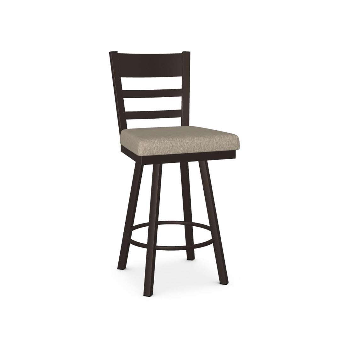 Owen Swivel Counter Stool - Adjustable Height Bar Stool with 360° Rotation for Kitchen Island, Breakfast Nook & Home Bar - Modern Diner Style Stools for Counter Height Tables