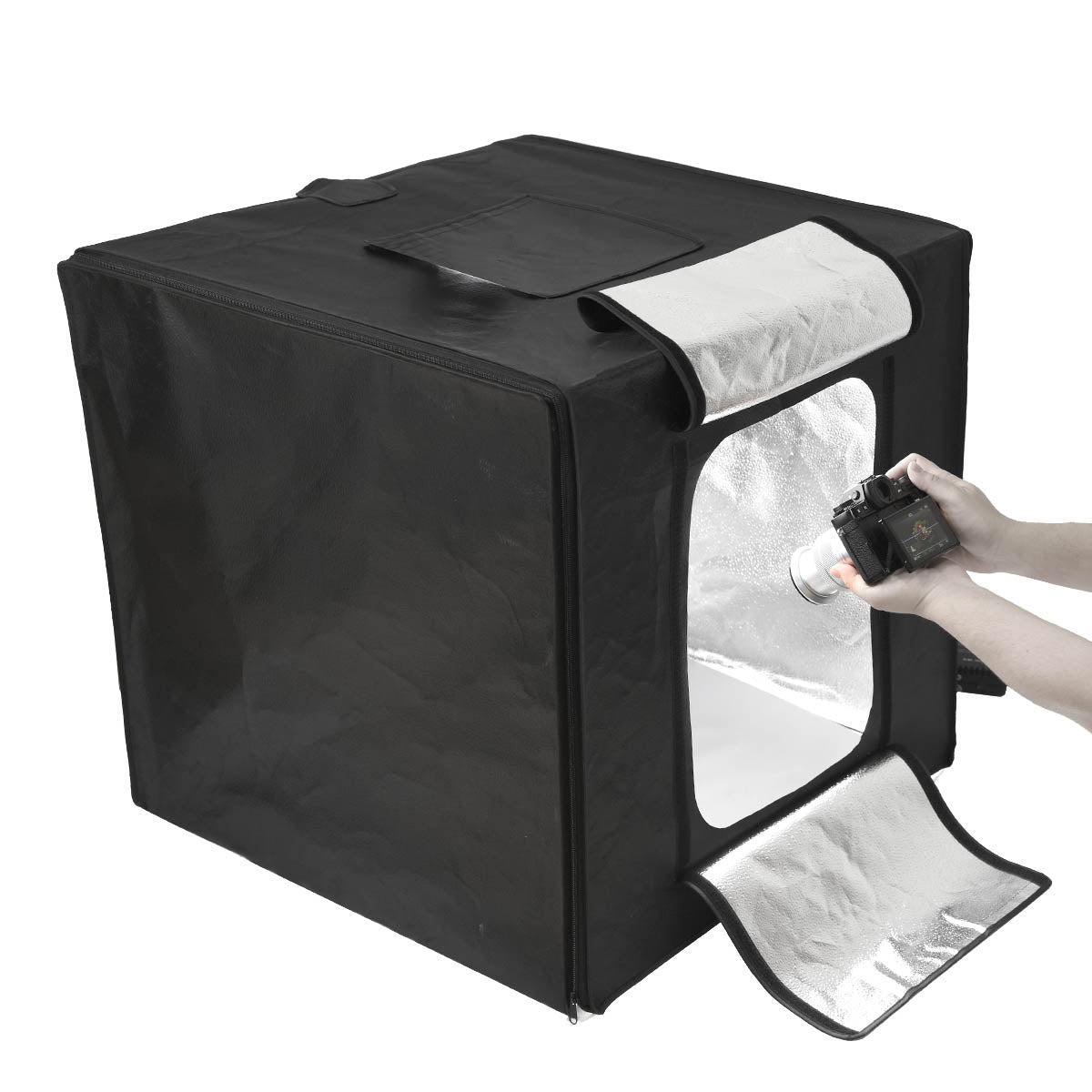 LST40 40x40x40cm Triple MINI LED Studio Light Tent - Perfect for Product Photography, Jewelry, Small Items & E-commerce Listings