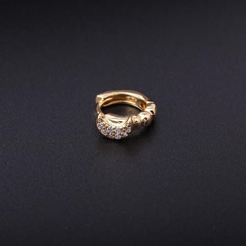 18K Gold Infinity Small Huggie Hoop Sleeper Earrings for Women - Minimalist Dainty Cartilage Earrings for Everyday Wear | Perfect for Gifts, Date Nights & Work