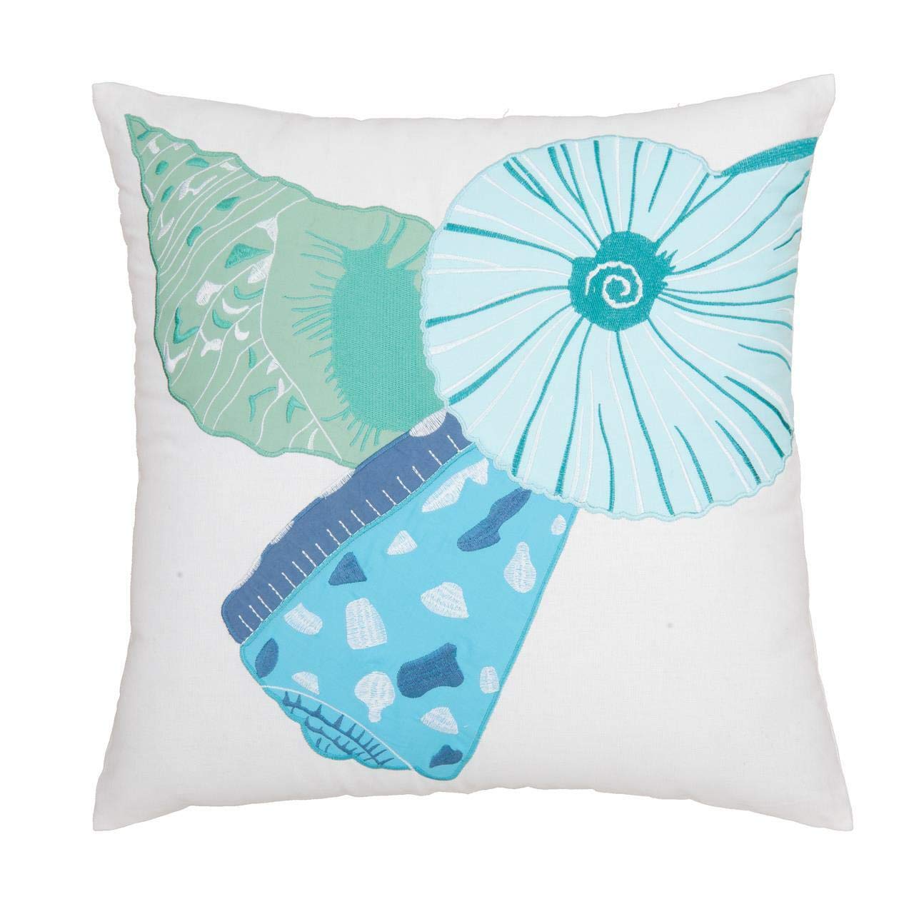 Caribbean Splash Nautical Throw Pillow Covers 18x18 Inch - Tropical Beach Decor for Sofa, Bedroom & Outdoor Patio - Waterproof & UV Resistant