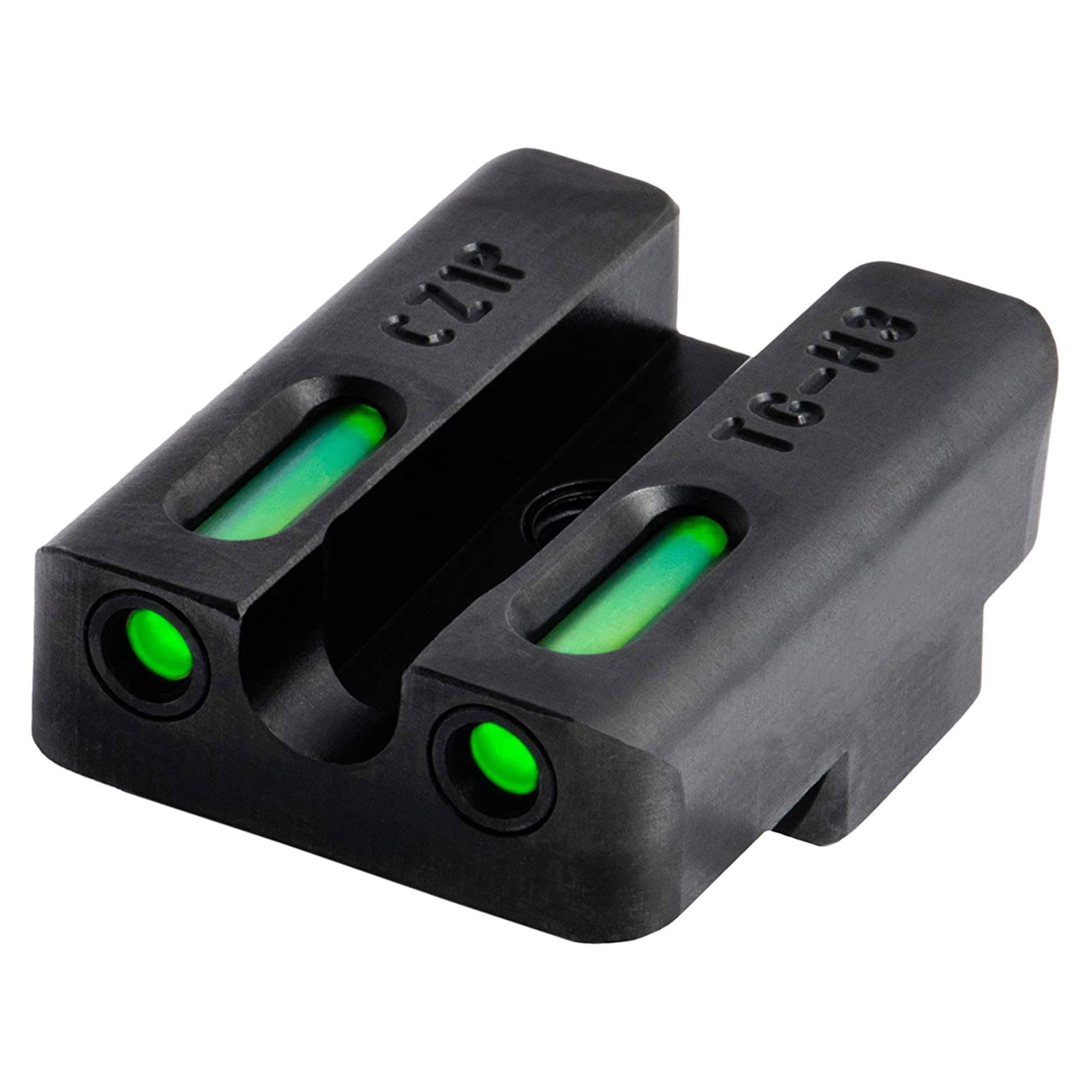 TruGlo TFK Pro Fiber Optic & Tritium Handgun Sights (3 Pack) - Fortress Finish Protection, Angled Rear Sight for CZ 75 Pistols - Perfect for Low Light Shooting, Tactical Training & Home Defense