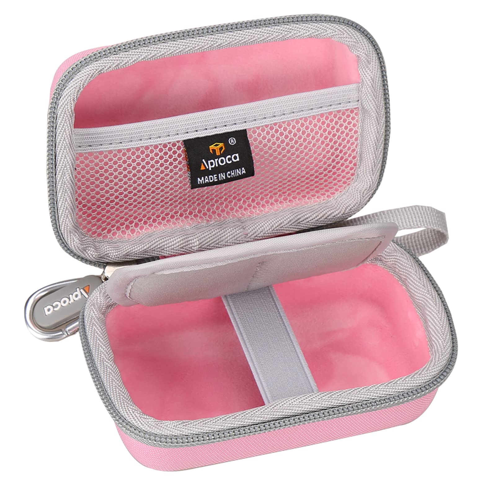 Aproca Pink Protective Case for CAMKORY & Lecran Digital Cameras - Travel Storage Camera Bag for Kids Video Camera - Perfect for Travel, School & Outdoor Adventures