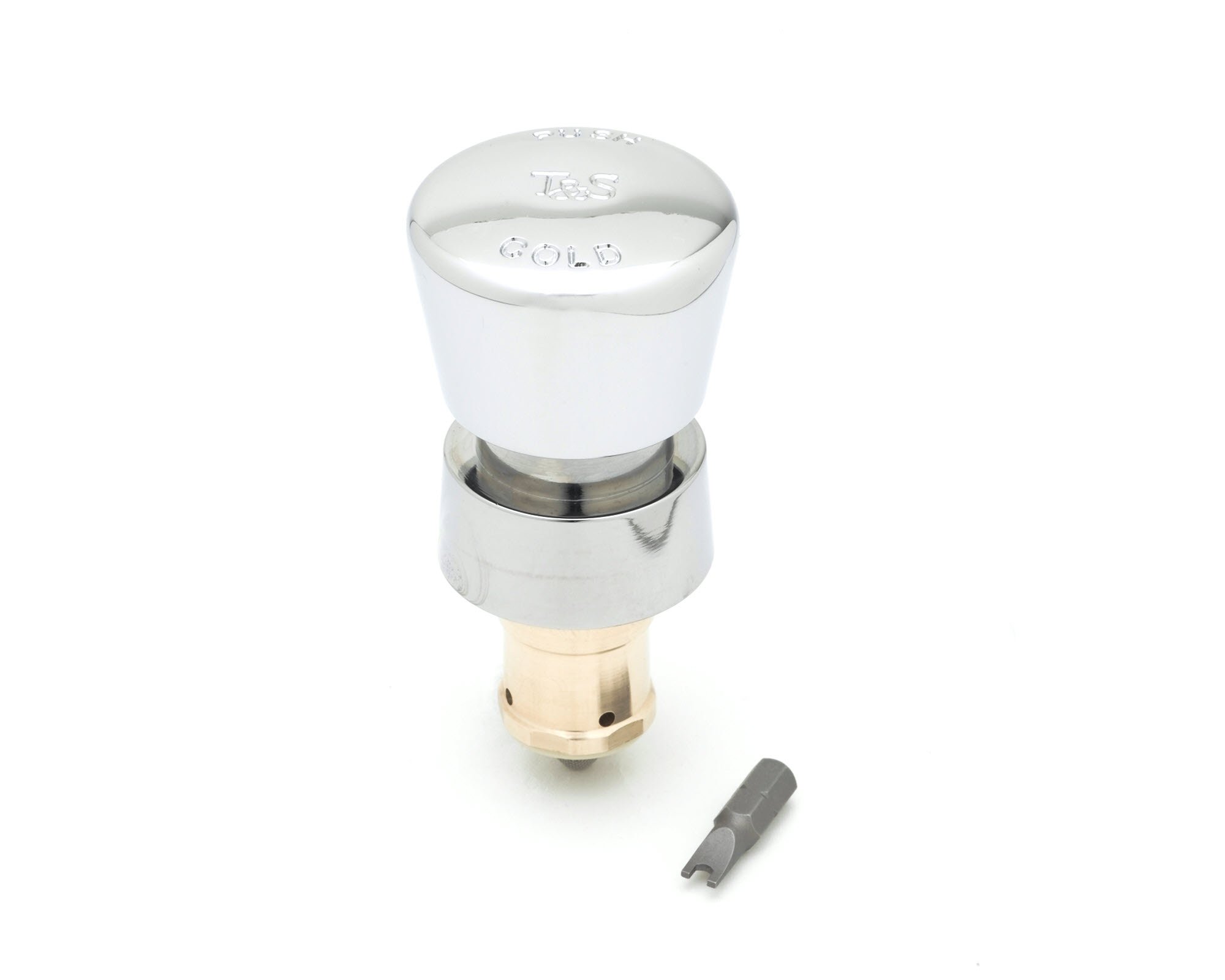 T&S Brass 238AC 3-Inch Metering Cartridge with Cold Push - Premium Faucet Replacement Part for Commercial Sinks & Restaurants