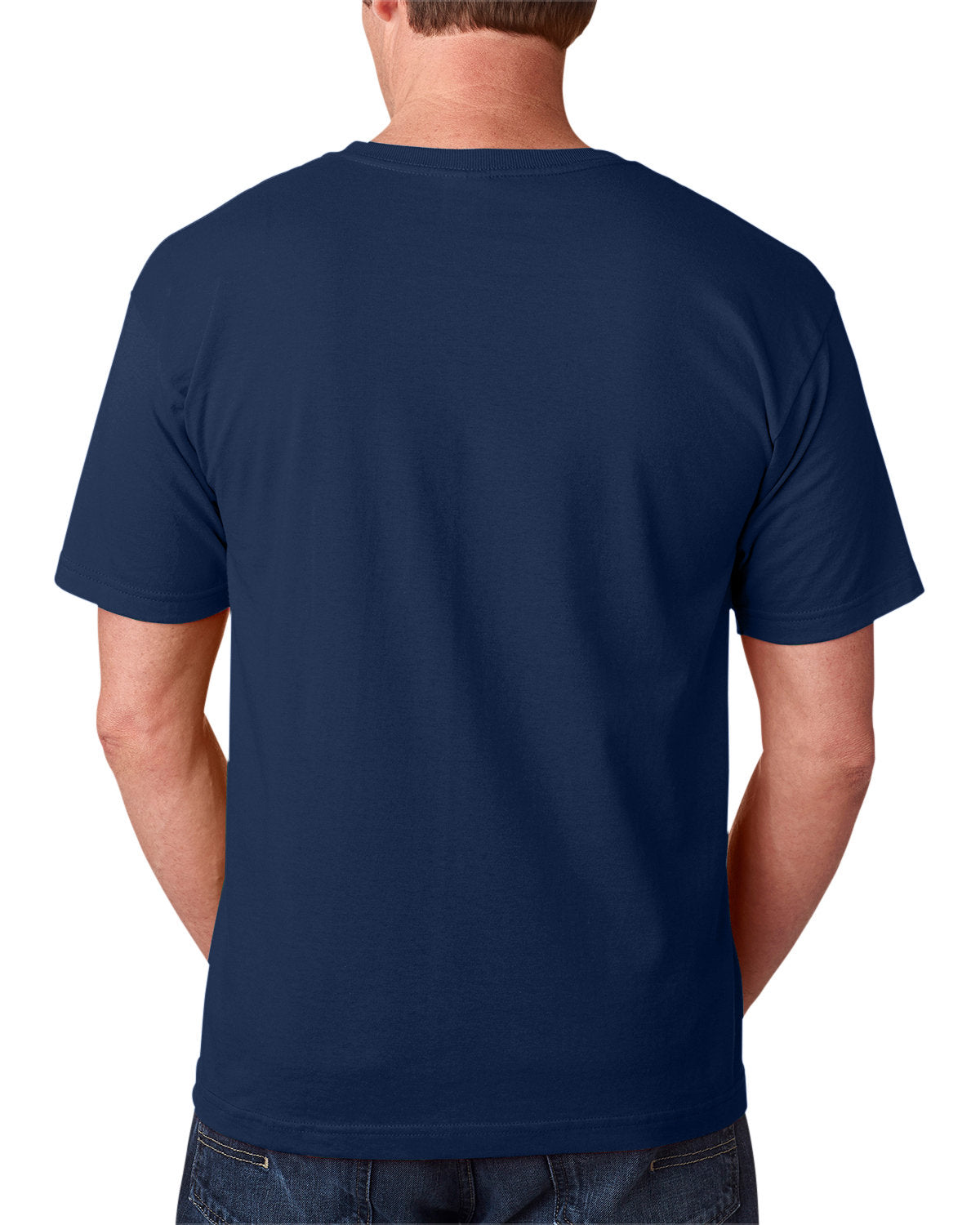 Bayside BA5040 Men's 100% Cotton T-Shirt 5.4 oz. Comfort Fit Crew Neck Tee for Casual Wear, Gym & Everyday Use