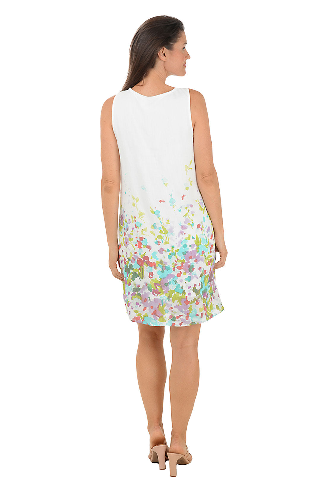 Floral Fields Halter Neck Sleeveless Summer Dress for Women - Perfect for Beach Vacations, Garden Parties & Date Nights