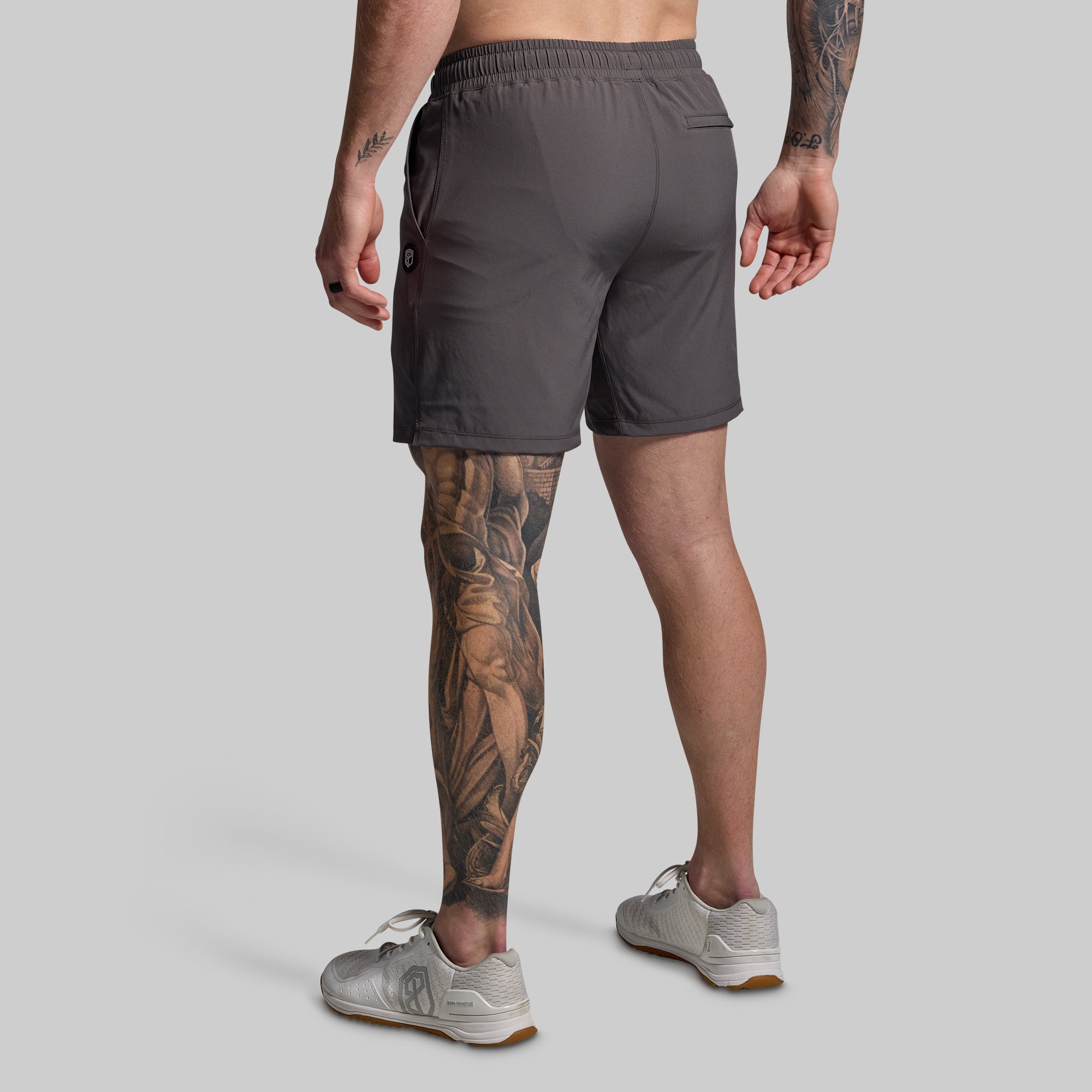 Peak Short (Gunmetal) - Men's Athletic Running Shorts with Pockets - Lightweight & Breathable for Gym, Jogging, and Outdoor Workouts