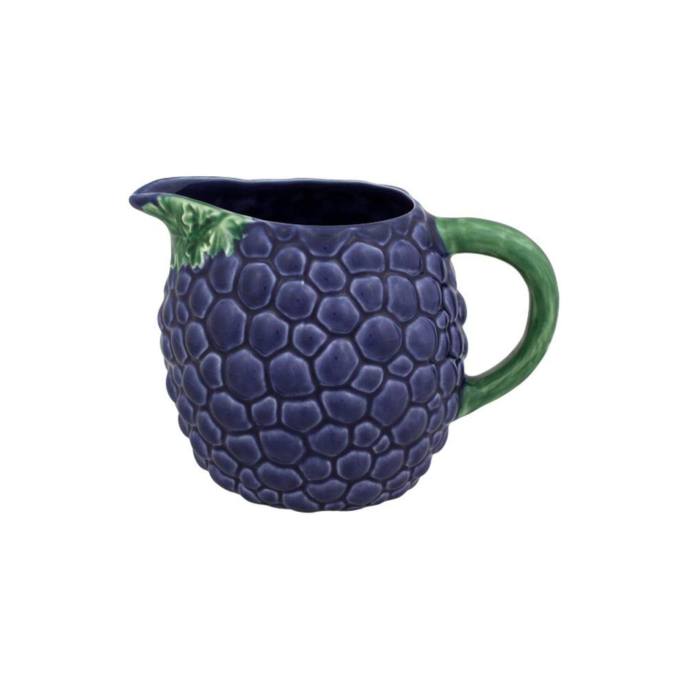Stainless Steel Grapes Pitcher - Elegant Glass Carafe for Wine, Juice & Water - Perfect for Parties, Dining & Home Decor