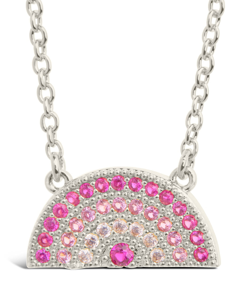 Rainbow CZ Pendant Necklace for Women - Elegant Cubic Zirconia Jewelry Gift for Birthday, Anniversary & Valentine's Day | Perfect for Parties, Weddings & Everyday Wear